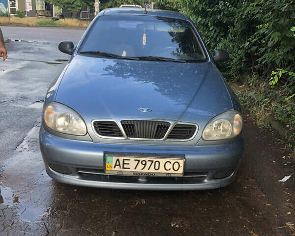Синий Дэу Ланос, объемом двигателя 1.5 л и пробегом 120 тыс. км за 3200 $, фото 1 на Automoto.ua