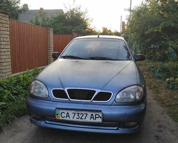 Синий Дэу Ланос, объемом двигателя 1.5 л и пробегом 258 тыс. км за 2250 $, фото 1 на Automoto.ua