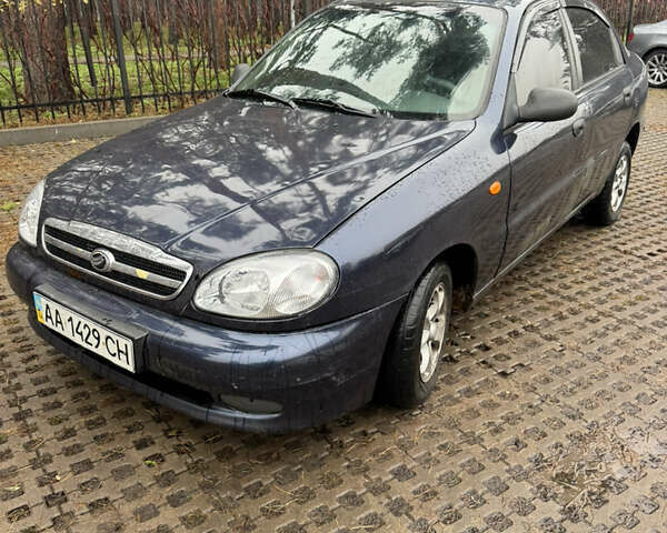 Синий Дэу Ланос, объемом двигателя 1.5 л и пробегом 222 тыс. км за 1500 $, фото 1 на Automoto.ua