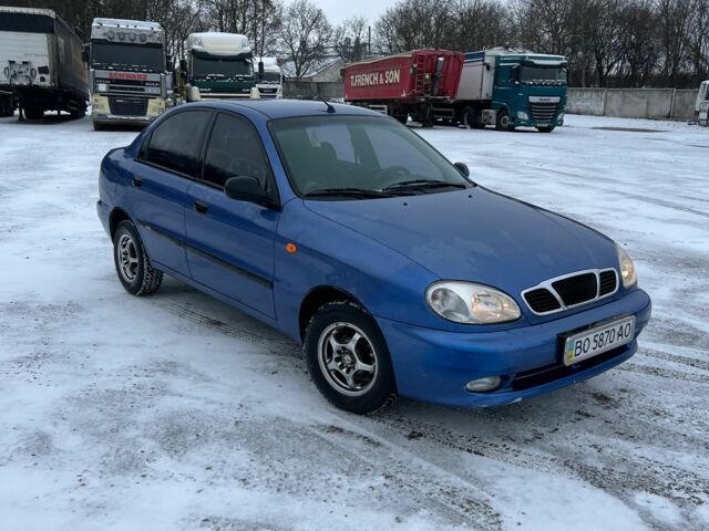 Синий Дэу Ланос, объемом двигателя 1.3 л и пробегом 90 тыс. км за 1650 $, фото 1 на Automoto.ua