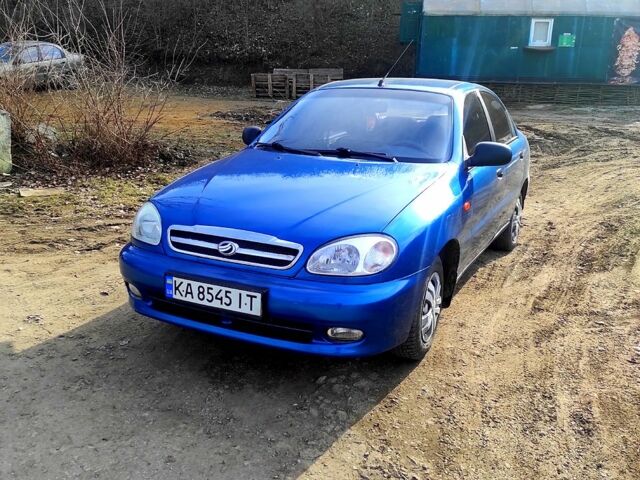 Синий Дэу Ланос, объемом двигателя 1.5 л и пробегом 201 тыс. км за 3100 $, фото 1 на Automoto.ua