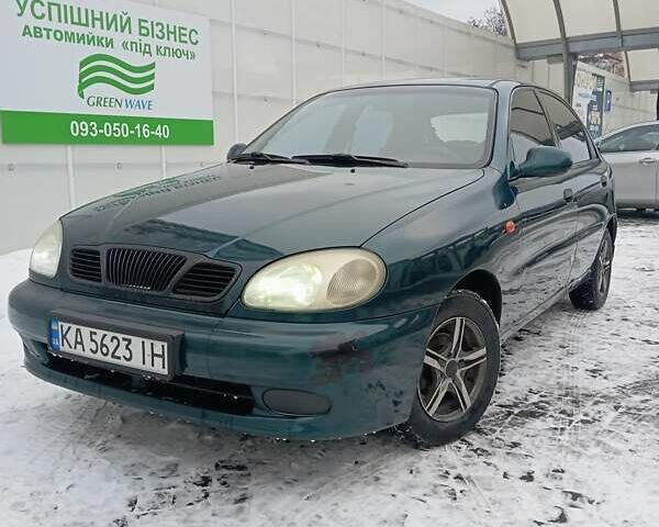 Зеленый Дэу Ланос, объемом двигателя 1.5 л и пробегом 194 тыс. км за 1950 $, фото 1 на Automoto.ua