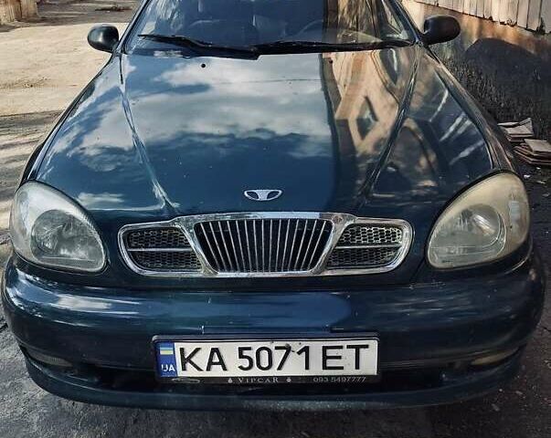 Зеленый Дэу Ланос, объемом двигателя 1.5 л и пробегом 270 тыс. км за 2700 $, фото 1 на Automoto.ua