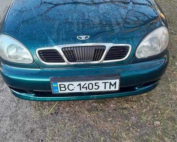 Зеленый Дэу Ланос, объемом двигателя 1.5 л и пробегом 280 тыс. км за 1350 $, фото 1 на Automoto.ua