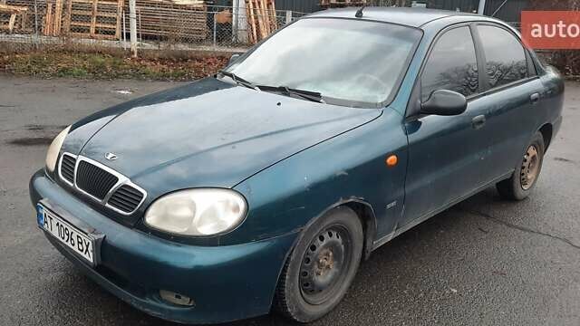 Зеленый Дэу Ланос, объемом двигателя 1.3 л и пробегом 260 тыс. км за 1400 $, фото 1 на Automoto.ua