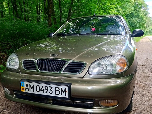 Зеленый Дэу Ланос, объемом двигателя 1.5 л и пробегом 189 тыс. км за 2500 $, фото 1 на Automoto.ua