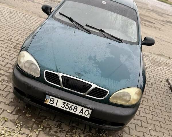 Зеленый Дэу Ланос, объемом двигателя 1.35 л и пробегом 171 тыс. км за 950 $, фото 1 на Automoto.ua