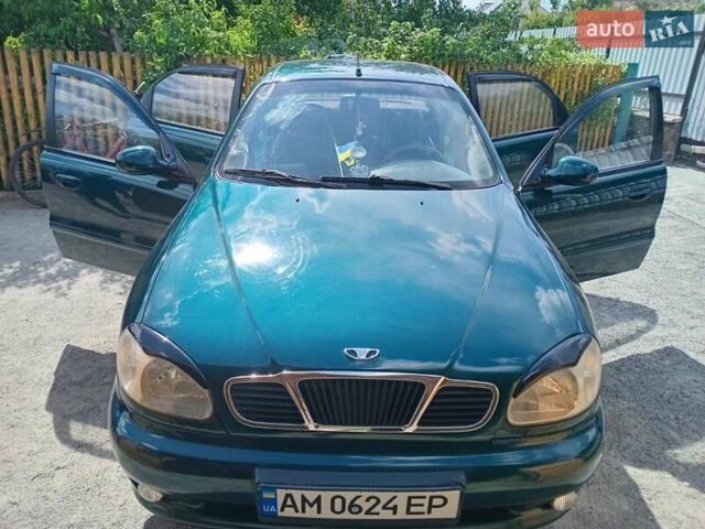 Зеленый Дэу Ланос, объемом двигателя 1.5 л и пробегом 254 тыс. км за 3200 $, фото 1 на Automoto.ua