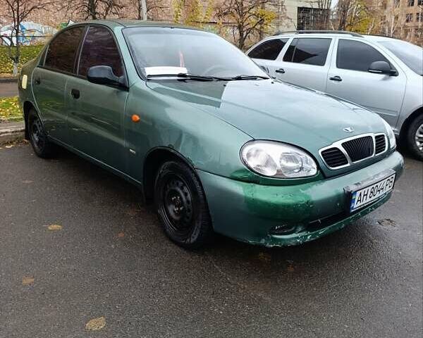 Зелений Деу Ланос, об'ємом двигуна 1.5 л та пробігом 396 тис. км за 2130 $, фото 1 на Automoto.ua