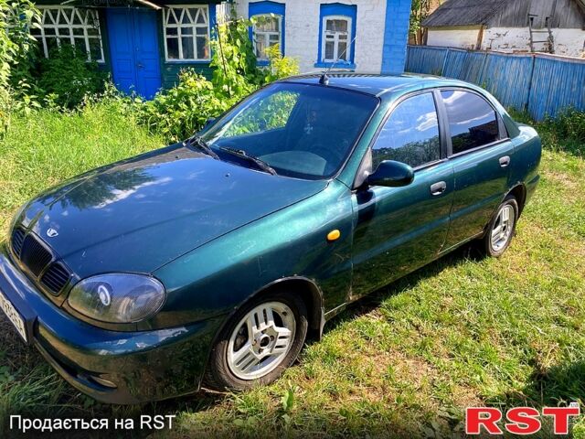 Зеленый Дэу Ланос, объемом двигателя 1.5 л и пробегом 290 тыс. км за 1000 $, фото 1 на Automoto.ua
