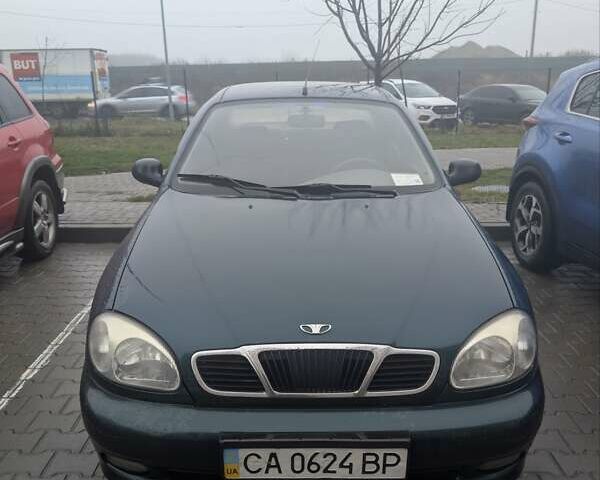 Зеленый Дэу Ланос, объемом двигателя 1.5 л и пробегом 204 тыс. км за 2500 $, фото 1 на Automoto.ua