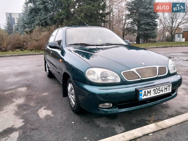 Зеленый Дэу Ланос, объемом двигателя 1.5 л и пробегом 191 тыс. км за 2700 $, фото 1 на Automoto.ua