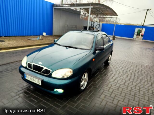 Зеленый Дэу Ланос, объемом двигателя 1.5 л и пробегом 283 тыс. км за 2200 $, фото 1 на Automoto.ua