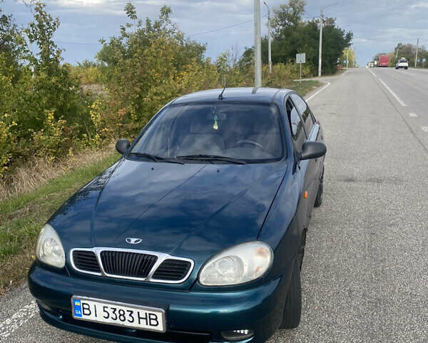 Зеленый Дэу Ланос, объемом двигателя 1.5 л и пробегом 215 тыс. км за 2550 $, фото 1 на Automoto.ua
