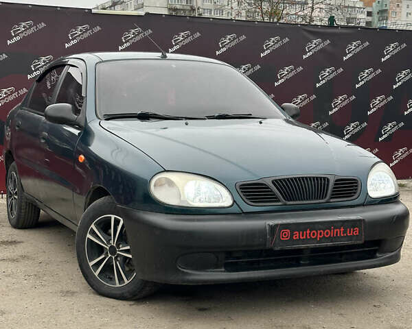 Зеленый Дэу Ланос, объемом двигателя 1.6 л и пробегом 225 тыс. км за 2600 $, фото 1 на Automoto.ua