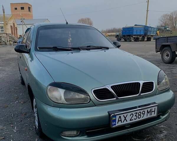 Зеленый Дэу Ланос, объемом двигателя 1.5 л и пробегом 249 тыс. км за 2500 $, фото 1 на Automoto.ua