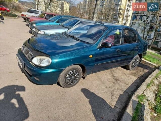 Зелений Деу Ланос, об'ємом двигуна 1.39 л та пробігом 100 тис. км за 2500 $, фото 1 на Automoto.ua