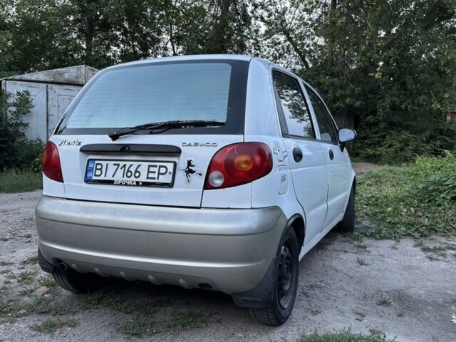 Белый Дэу Матиз, объемом двигателя 1 л и пробегом 190 тыс. км за 2000 $, фото 1 на Automoto.ua
