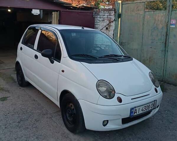 Дэу Матиз 2008 в Белой Церкве на Automoto.ua Белый Дэу Матиз, объемом двигателя 0.8 л и пробегом 160 тыс. км за 1500 $, фото 1 на Automoto.ua