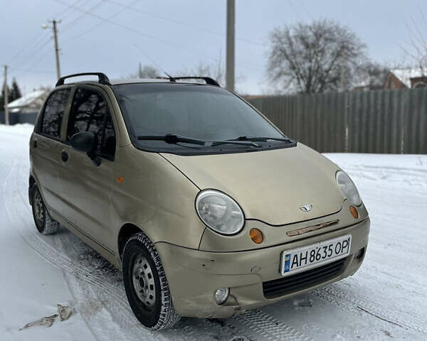 Бежевий Деу Матіз, об'ємом двигуна 0.8 л та пробігом 116 тис. км за 1350 $, фото 1 на Automoto.ua