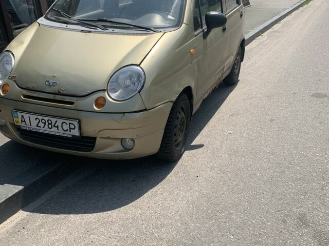 Бежевий Деу Матіз, об'ємом двигуна 0.8 л та пробігом 210 тис. км за 1100 $, фото 1 на Automoto.ua