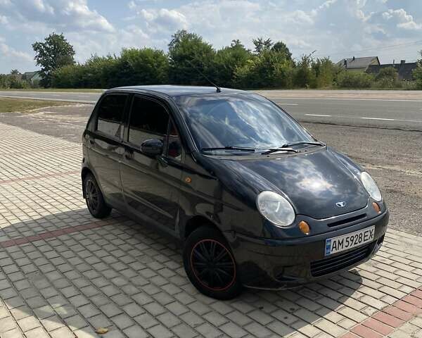 Черный Дэу Матиз, объемом двигателя 0.8 л и пробегом 100 тыс. км за 1550 $, фото 1 на Automoto.ua