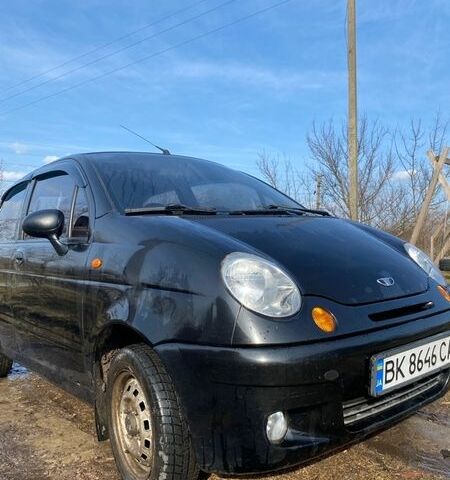 Черный Дэу Матиз, объемом двигателя 0.8 л и пробегом 187 тыс. км за 1500 $, фото 1 на Automoto.ua