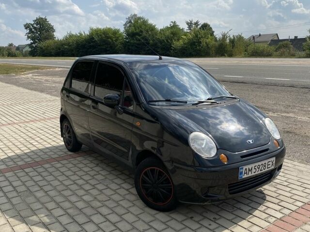 Черный Дэу Матиз, объемом двигателя 0.8 л и пробегом 100 тыс. км за 1550 $, фото 1 на Automoto.ua