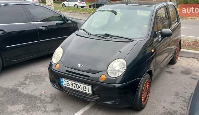 Черный Дэу Матиз, объемом двигателя 0.8 л и пробегом 150 тыс. км за 1950 $, фото 1 на Automoto.ua
