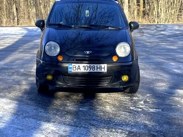 Черный Дэу Матиз, объемом двигателя 0.8 л и пробегом 145 тыс. км за 3400 $, фото 1 на Automoto.ua