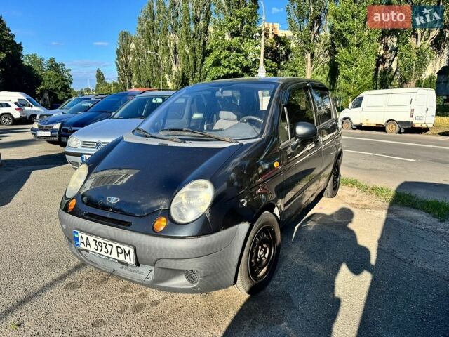 Черный Дэу Матиз, объемом двигателя 0.8 л и пробегом 152 тыс. км за 950 $, фото 1 на Automoto.ua