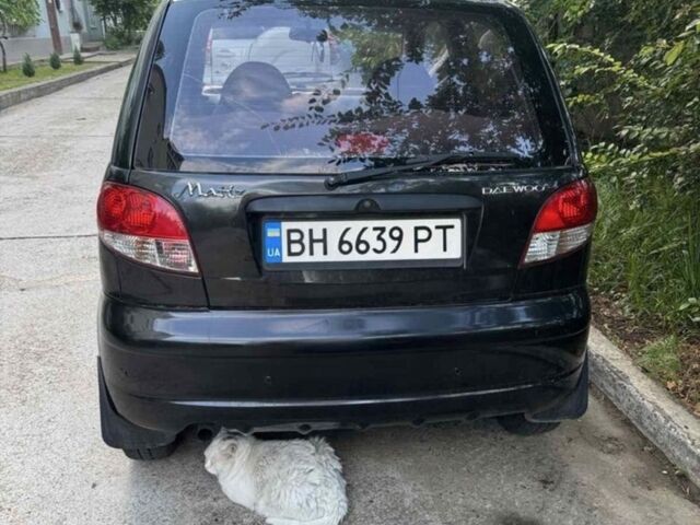 Черный Дэу Матиз, объемом двигателя 0.8 л и пробегом 142 тыс. км за 2200 $, фото 1 на Automoto.ua