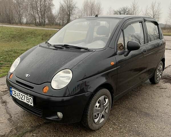 Черный Дэу Матиз, объемом двигателя 0.8 л и пробегом 141 тыс. км за 2400 $, фото 1 на Automoto.ua