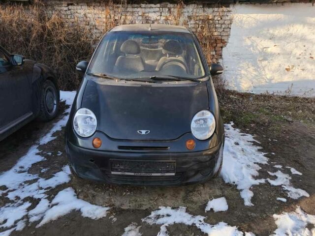 Черный Дэу Матиз, объемом двигателя 0.8 л и пробегом 200 тыс. км за 1100 $, фото 1 на Automoto.ua