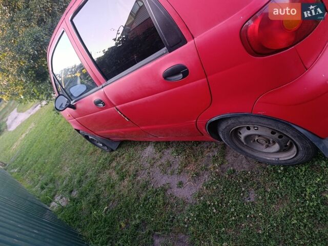 Червоний Деу Матіз, об'ємом двигуна 0.8 л та пробігом 157 тис. км за 1300 $, фото 1 на Automoto.ua