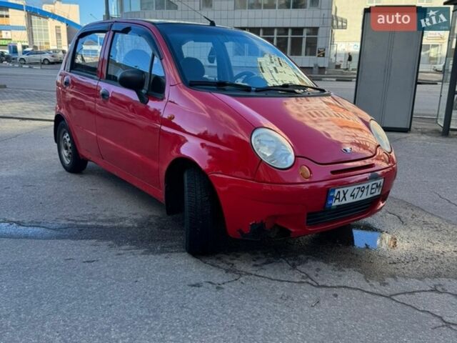 Красный Дэу Матиз, объемом двигателя 0.8 л и пробегом 106 тыс. км за 1850 $, фото 1 на Automoto.ua
