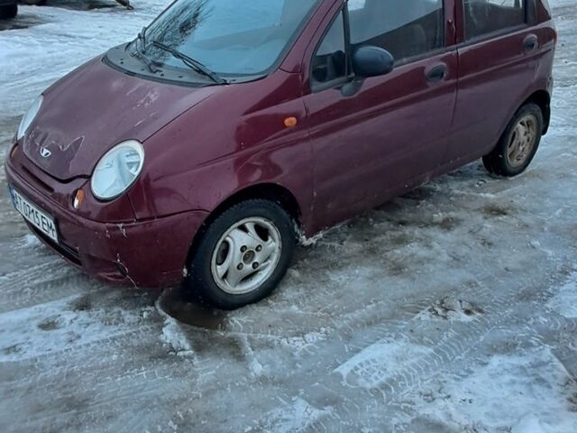 Червоний Деу Матіз, об'ємом двигуна 0.8 л та пробігом 220 тис. км за 1100 $, фото 1 на Automoto.ua
