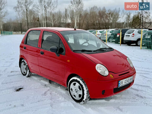 Красный Дэу Матиз, объемом двигателя 0.8 л и пробегом 93 тыс. км за 3550 $, фото 1 на Automoto.ua