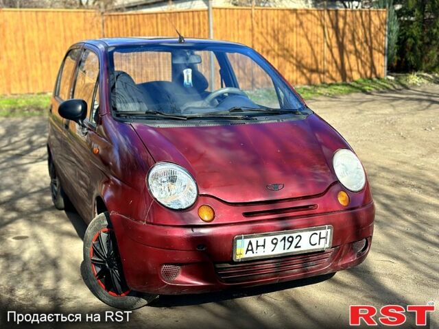 Червоний Деу Матіз, об'ємом двигуна 0.8 л та пробігом 165 тис. км за 1200 $, фото 1 на Automoto.ua