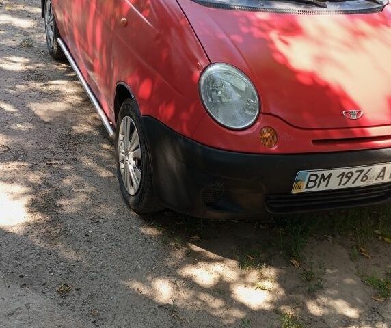 Красный Дэу Матиз, объемом двигателя 0.8 л и пробегом 90 тыс. км за 1950 $, фото 1 на Automoto.ua