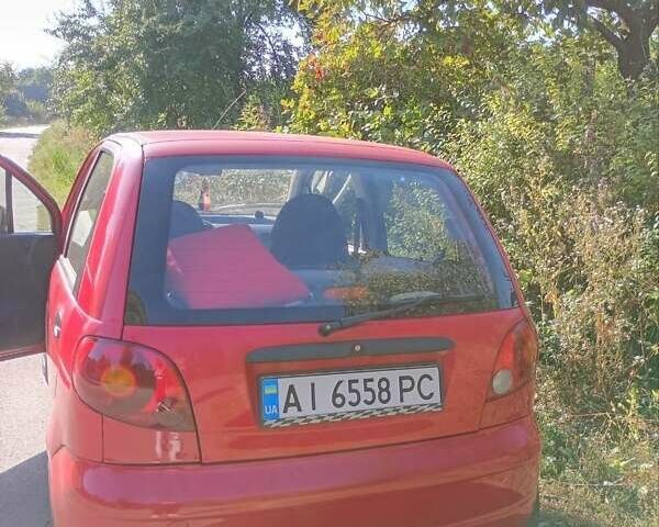 Красный Дэу Матиз, объемом двигателя 0.8 л и пробегом 186 тыс. км за 3000 $, фото 1 на Automoto.ua