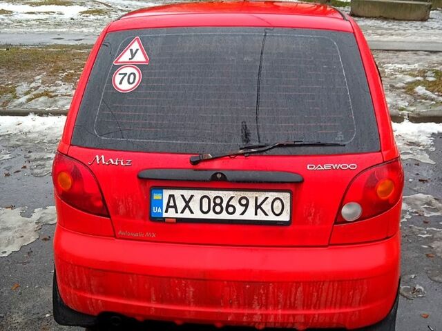 Красный Дэу Матиз, объемом двигателя 0.8 л и пробегом 119 тыс. км за 2500 $, фото 1 на Automoto.ua