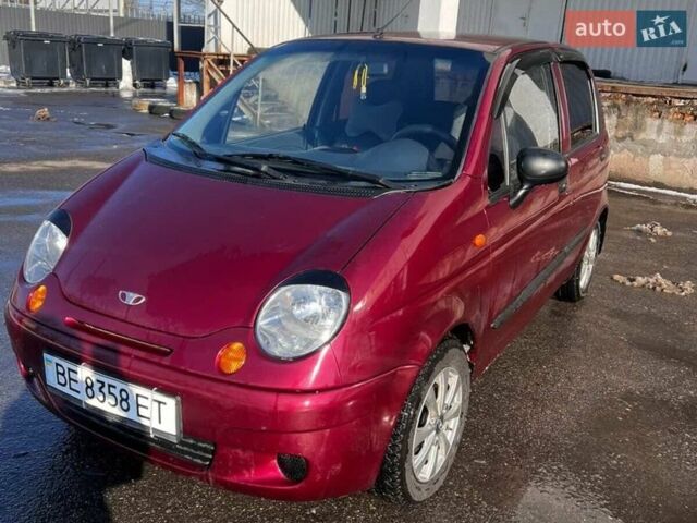 Червоний Деу Матіз, об'ємом двигуна 0.8 л та пробігом 144 тис. км за 3000 $, фото 1 на Automoto.ua