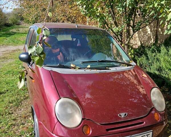 Червоний Деу Матіз, об'ємом двигуна 0.8 л та пробігом 191 тис. км за 2100 $, фото 1 на Automoto.ua