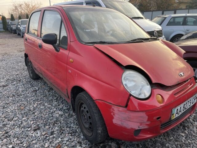 Красный Дэу Матиз, объемом двигателя 0.8 л и пробегом 132 тыс. км за 600 $, фото 1 на Automoto.ua