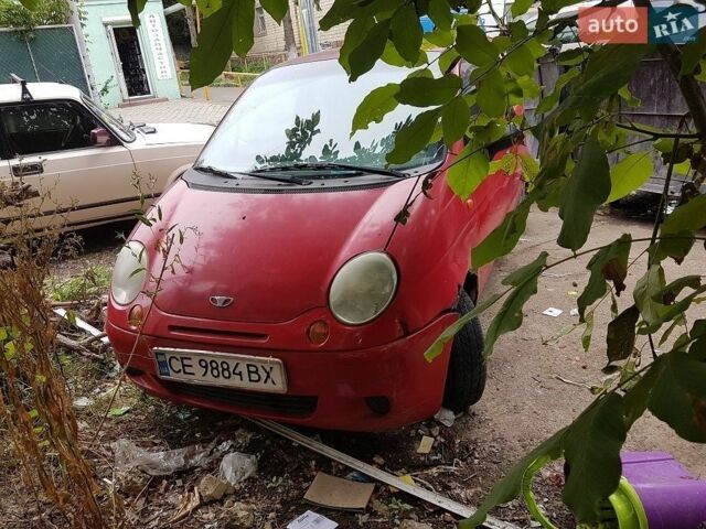 Червоний Деу Матіз, об'ємом двигуна 0.8 л та пробігом 122 тис. км за 702 $, фото 1 на Automoto.ua