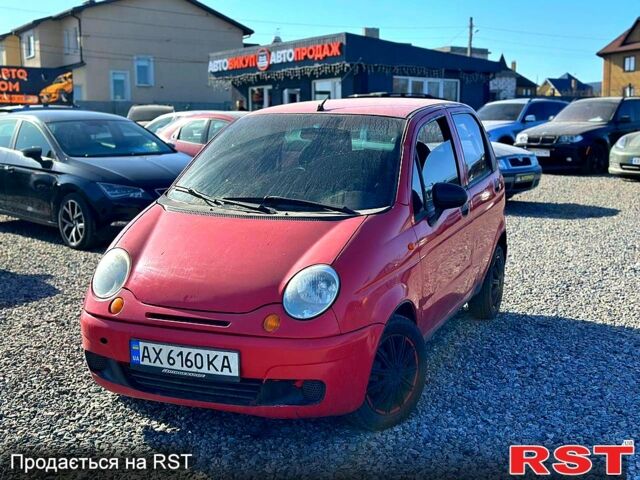 Червоний Деу Матіз, об'ємом двигуна 0.8 л та пробігом 200 тис. км за 1350 $, фото 1 на Automoto.ua