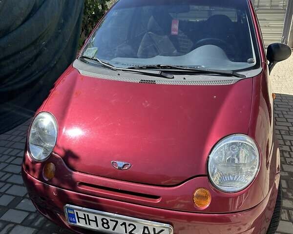 Красный Дэу Матиз, объемом двигателя 0.8 л и пробегом 75 тыс. км за 2500 $, фото 1 на Automoto.ua