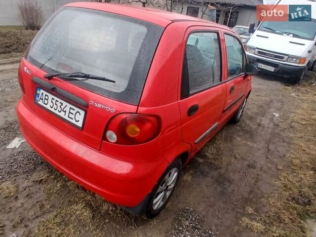 Красный Дэу Матиз, объемом двигателя 0.8 л и пробегом 120 тыс. км за 1300 $, фото 1 на Automoto.ua