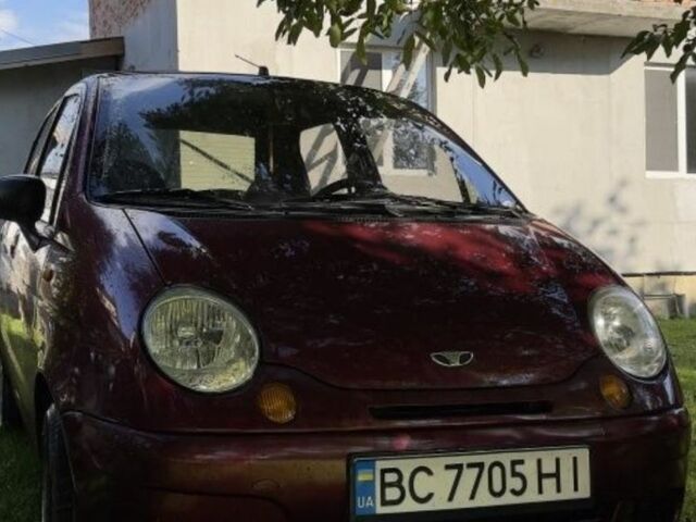 Красный Дэу Матиз, объемом двигателя 0.8 л и пробегом 130 тыс. км за 950 $, фото 1 на Automoto.ua